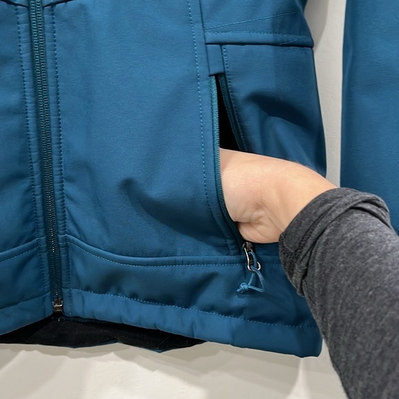 The North Facee Windwall Fleece Lined Preuss Softshelll in Dark Teal size XS - Picture 5 of 15